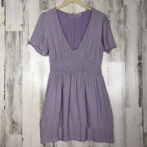 💜 The Impeccable Pig Lavender Mini Dress Size M - Picture 1 of 5